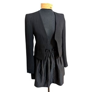 Zara Tuxedo Black Blazer, XS